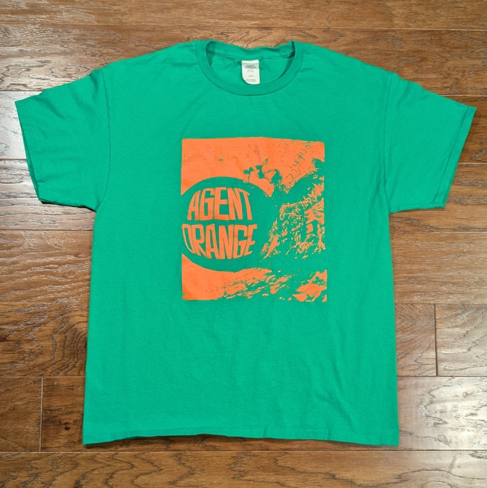 VTG Agent Orange Band Tour Shirt Y2K Punk Rock Size Large (21x26.5) XXXXL