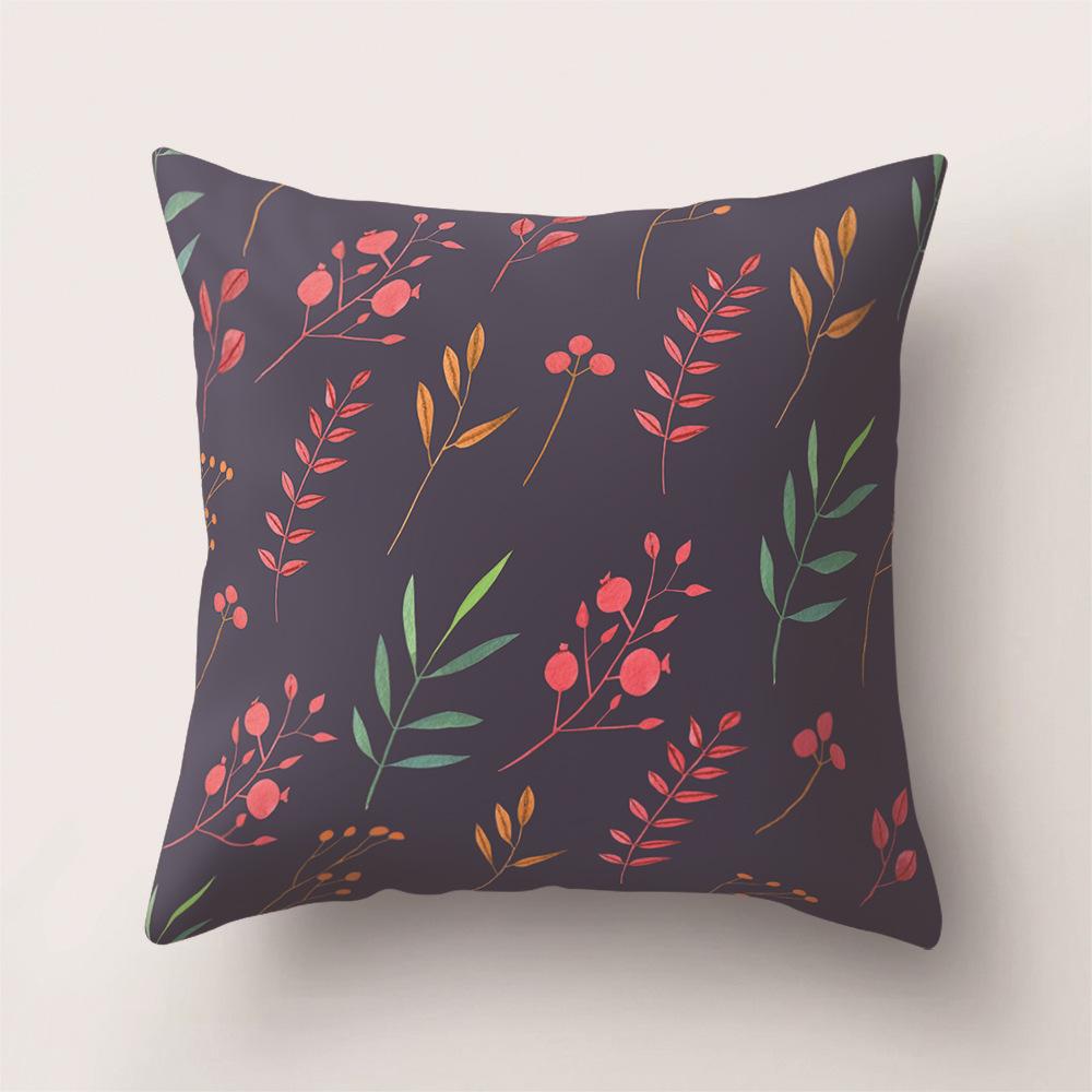Tropical Rainforest Leaves Flowers and Plants Animals Printed Pattern Pillowcase Air Cushion Cover