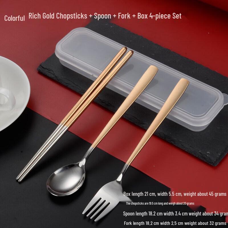 Portable Stainless Steel Chopsticks & Spoon Set