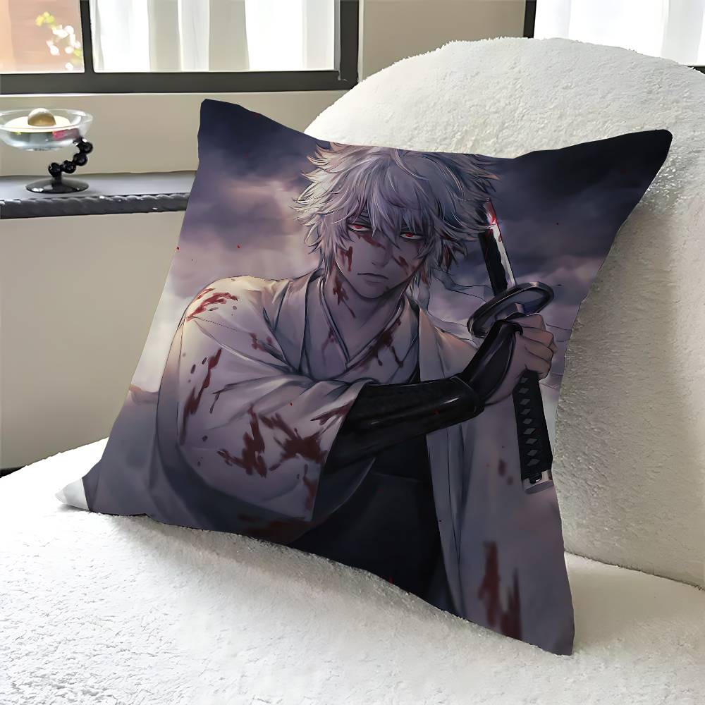Anime Gintama Pillow Cover Sofa Cushion Cover Home Room Decoration Children Gift