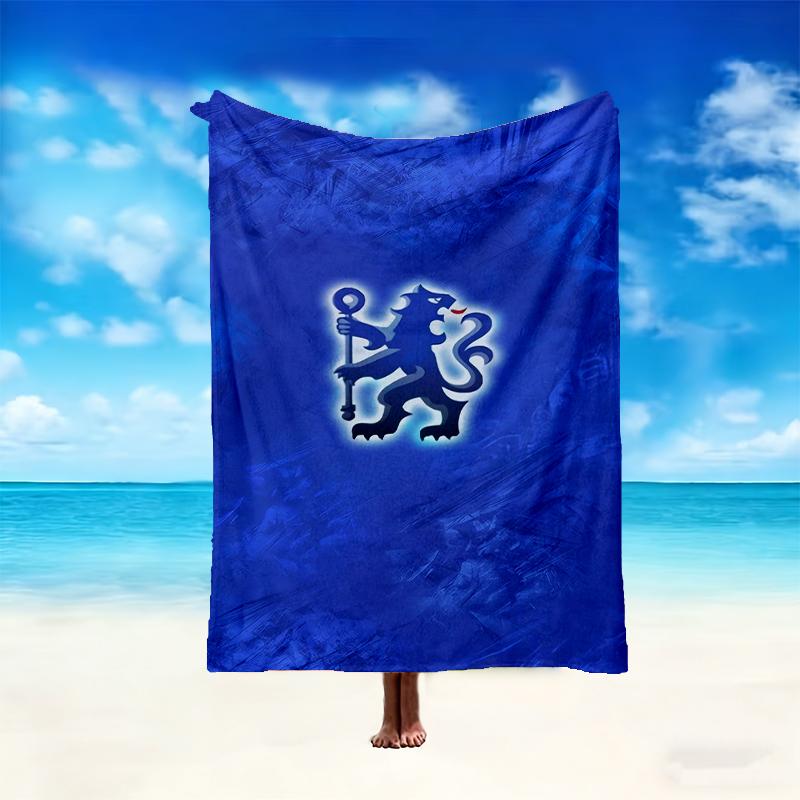 1pc Chelsea FC Blanket, Cozy Valentine's Day Blanket, Multi-functional Nap Blanket Available Throughout the Four Seasons