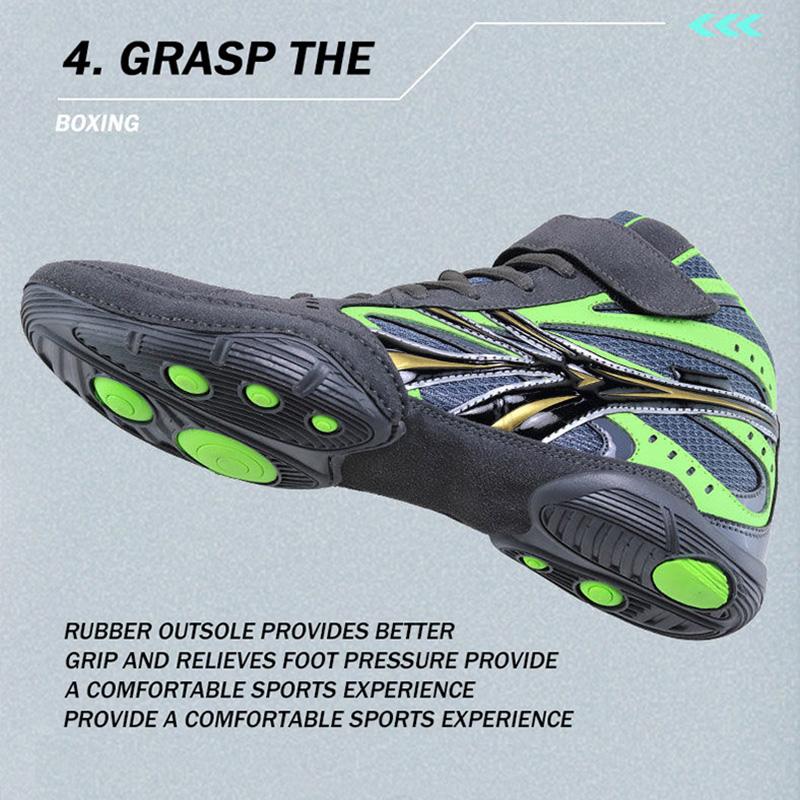 2025 New Mid Cut Unisex Authentic Wrestling Shoes For Men Training Shoes Non-Slip Wrestling Shoes Man Fighting Sneakers Gym Shoe