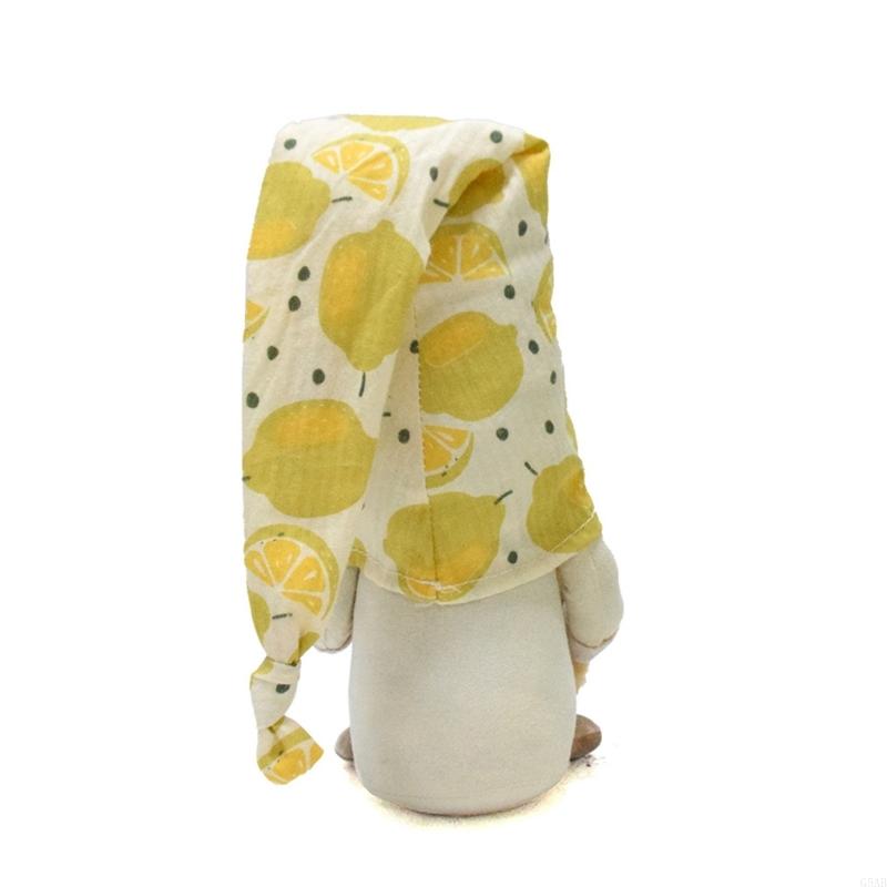 G5AB Stuffed Swedish Gnome Colorful Lemon Gnome Spring Celebration Decors Artificial Gift for Women Family Colleague