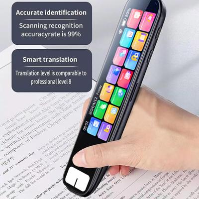 Dokunmatik Ekranlı Ses Kayıtlı AI Akıllı Kalem Çeviri Kalemi Şarj Edilebilir Wi-Fi Bluetooth Uyumlu Tarama Algılama Kalemi