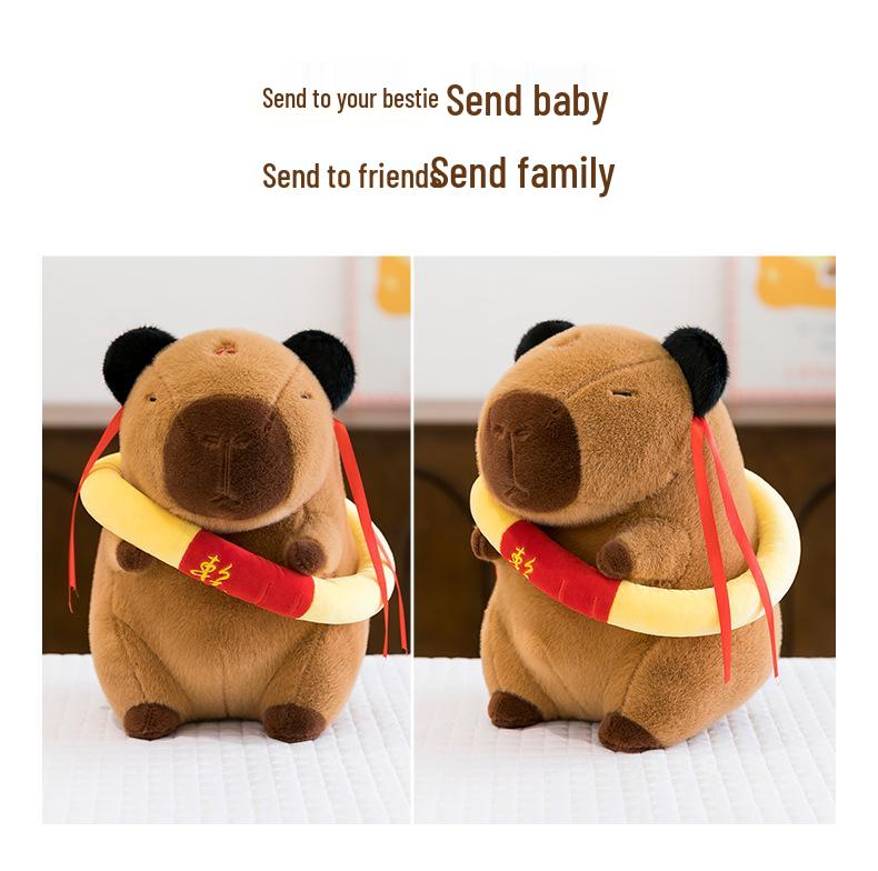 Nezha Capybara Cosplay Plush Toy - Cute and Soothing Gift for Babies