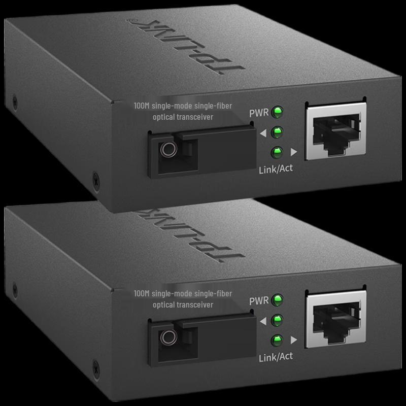 TP-LINK Single-Mode Single-Fiber Optic Transceiver Pairs