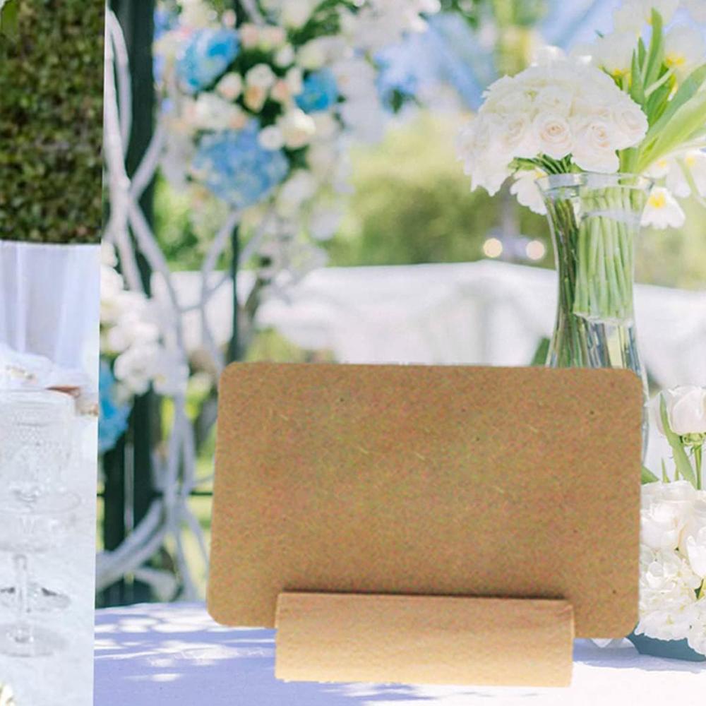 20/40/60/100PCS Wood Place Card Holders Wooden Table Number Stands Wedding Sign Rustic Message Name Display Stand Wedding