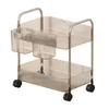 Moderner rollender Schminkwagen Klare Regale Platzsparend Badezimmer Schlafzimmer Organisationslösung Produktorganisatoren