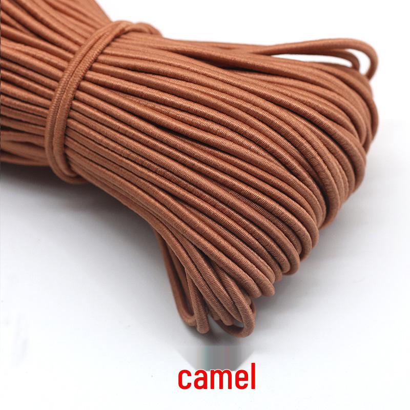 

Черные круглые эластичные шнурки - Высокоэластичные резинки, Цветные тонкие шнурки-аксессуары