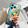 Simple Flower Case for Apple iPhone 17 Pro Max 11 XR XS MAX 16 Air 13 12 15 Pro 7 8 14 Funda Phone Cover