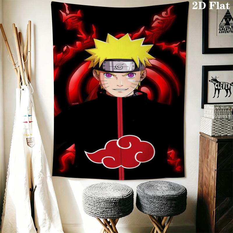 Naruto Cloud Power Wall Tapestry Aesthetic Wall Hanging Printed Fabric Blanket Decorative Tapestries For Bedroom Living Room Home Decor