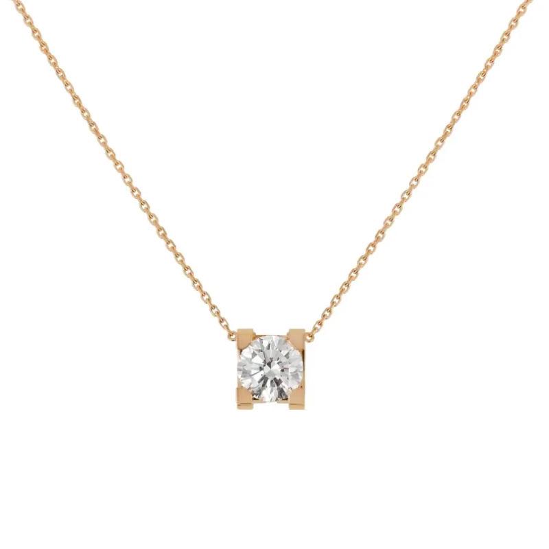 Elegant Gold Titanium Steel Zircon Pendant Necklace for Women - Simple, Shiny, No-Fade Clavicle Chain