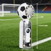 Portable Handheld Turbo Fan with Ice Cooling Football Design Mecha-style USB Rechargeable Mini Fan 100-speed Wind and LED Flash