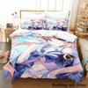 Genshin Impact Kokomi 3D Bedding Set Anime Cartoon Duvet Cover Kawaii Girls Adult Kid Bedroom Decor