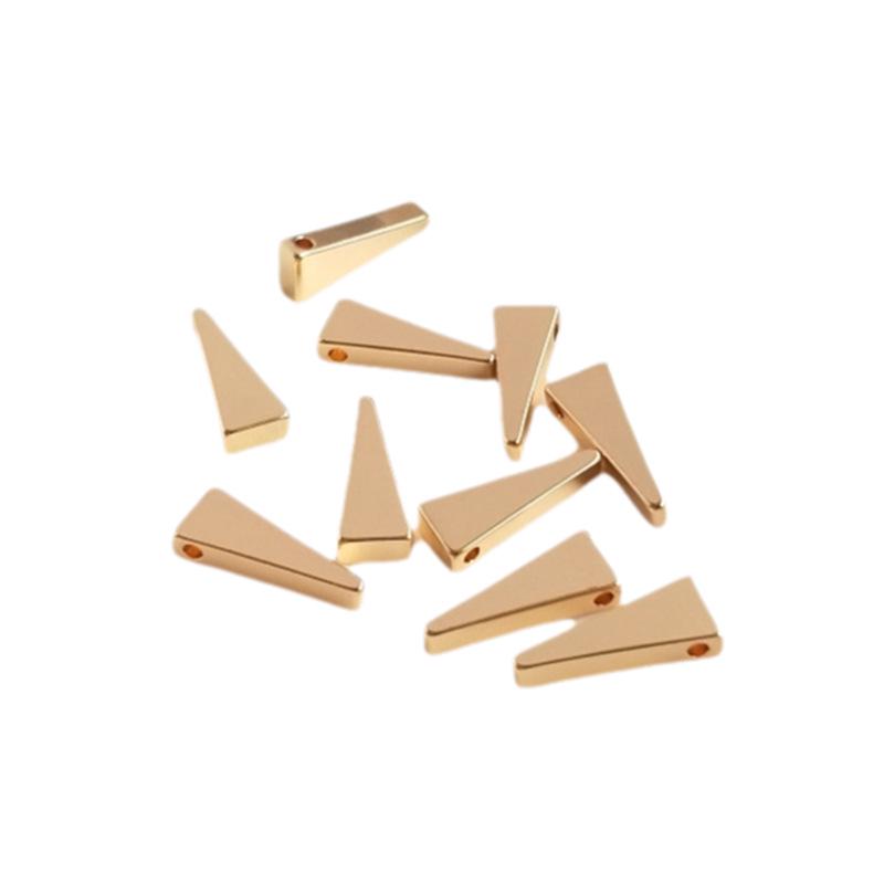 14K Gold-Filled Triangle Charm Clavicle Necklace & Earring Pendant Accessories