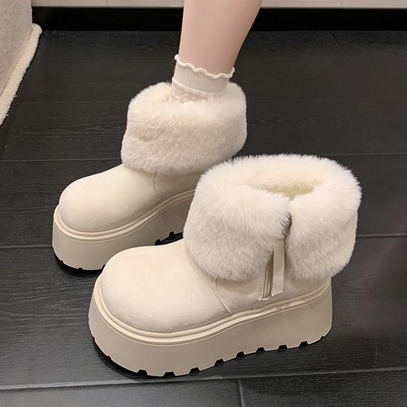 Women's Snow Boots Winter Plush Warm Cotton Shoes Outdoor Non Slip Platform Boot Winter Fur Boots for Women Botas Invierno Mujer