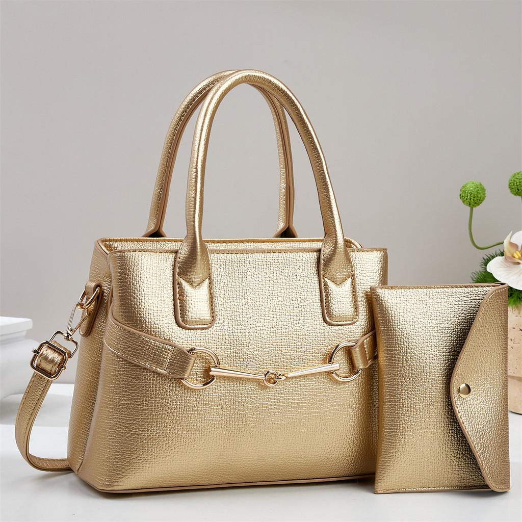 Fashionable Pu Tote Bag With Padded Pouch And Multiple Compartments For Work