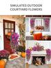 1PC Outdoor Courtyard Artificial Flowers, Eucalyptus Morning Glories, Silk Flowers, Home Wedding Decorations