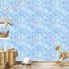 Iridescent glitter wallpaper azure, celadon, blue and white 50x1000