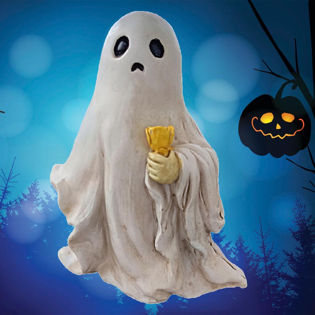 Ghost Figure Decor Resin Statue Ornament Horror Festival Sculpture for Indoor Outdoor Courtyard
