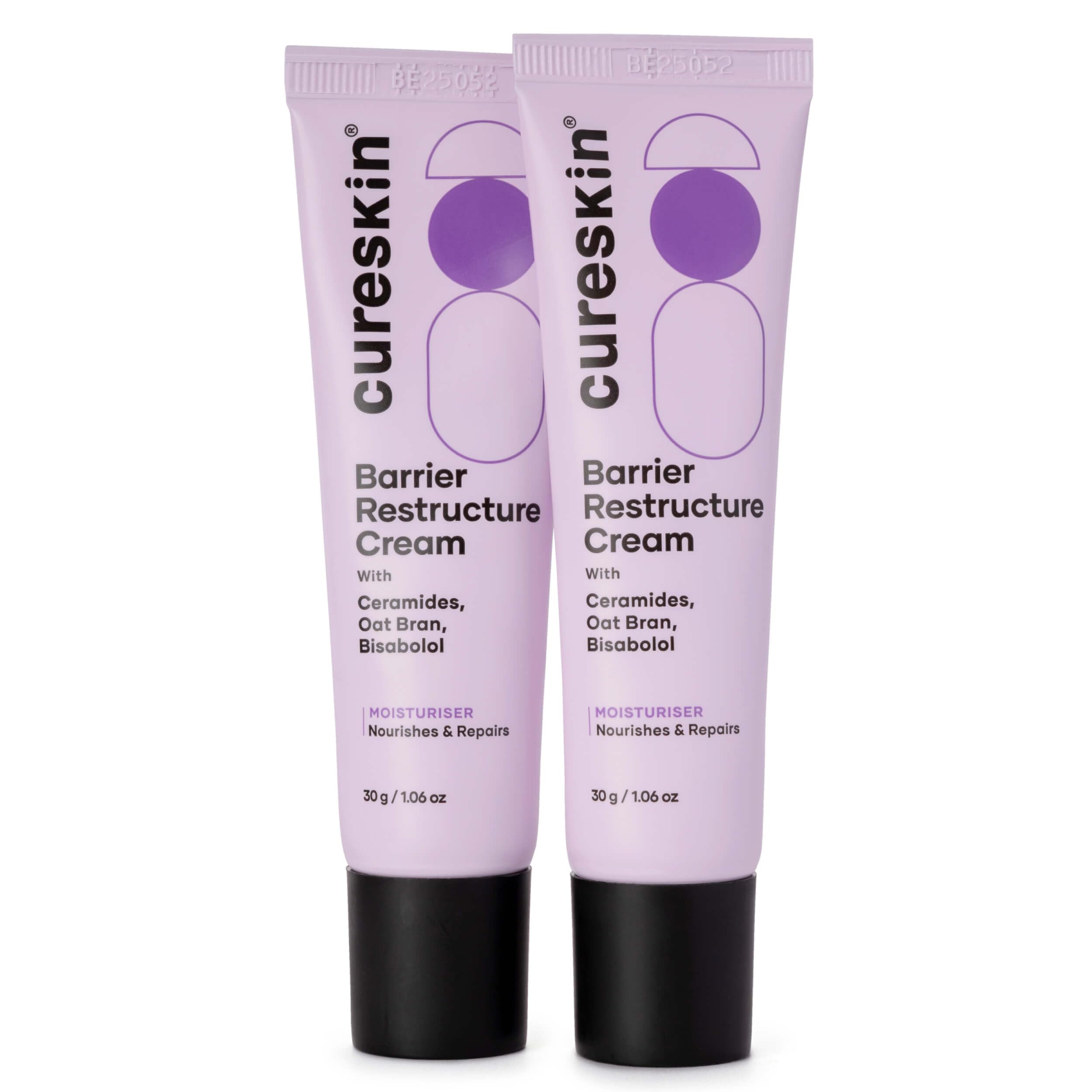 Крем для восстановления барьера кожи Cureskin с керамидами, экстрактом овсяных отрубей и бисабололом | Интенсивное увлажнение и восстановление кожного барьера | Увлажняющий крем для сухой и чувствительной кожи