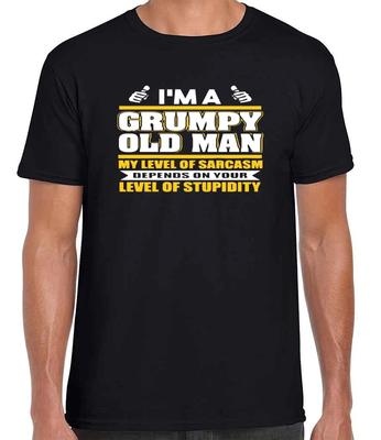 Griesgrämiger alter Mann Sarkasmus T-Shirt, super bequem Ringgesponnene Baumwolle | 6 Farben | S-XXL
