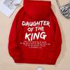European-Size Letter Print Long Sleeve Hoodie with Pocket