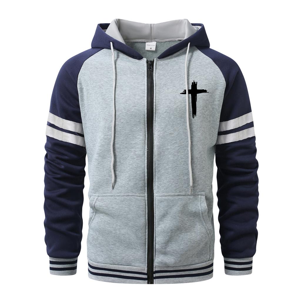 Hoodies for Men Cardigan Zip Hoodies Hooded Pocket Sports&Outdoor Men's Fashion Hoodies & Sweatshirts Streetwear Casual  Men's Coats