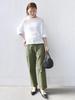 Ships for Women Stretch Basic Baker Size Available Online Only Women's Pants, Olive, 40, 313140668, (Web Pre-order)