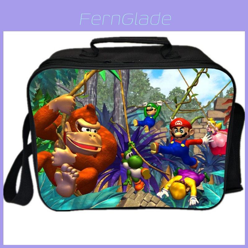 Mario Insulated Lunch Bag With Adjustable Shoulder Strap And Large Capacity Design