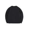 Lining Long Sleeve Crew Neck Sweatshirt Men Tops Black AWDQ703-1
