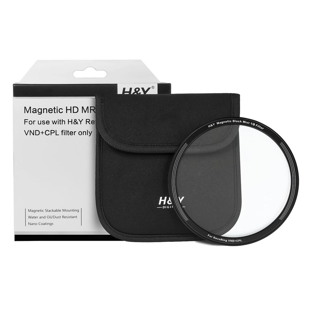 Black Promist for REVORING Magnetic Filter H&Y 1/2 46-62mm RMB2-62