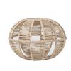 Hand Knitting Imitation Rattan Replacement Shade for Pendant Light Vintage Bulb Guard Ceiling Oval Plastic Shade DIY