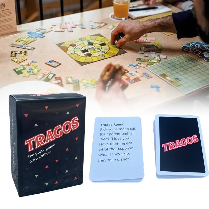 Party The Tragos Game Para Latinos Cards Game Family Party Play Props Toy Funny