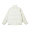 Puma Classics Relaxed Down Jacket Brand Logo Stand Collar Warm Zipper Long Sleeve Down Coat Unisex Jacket Snow-White 631636-80