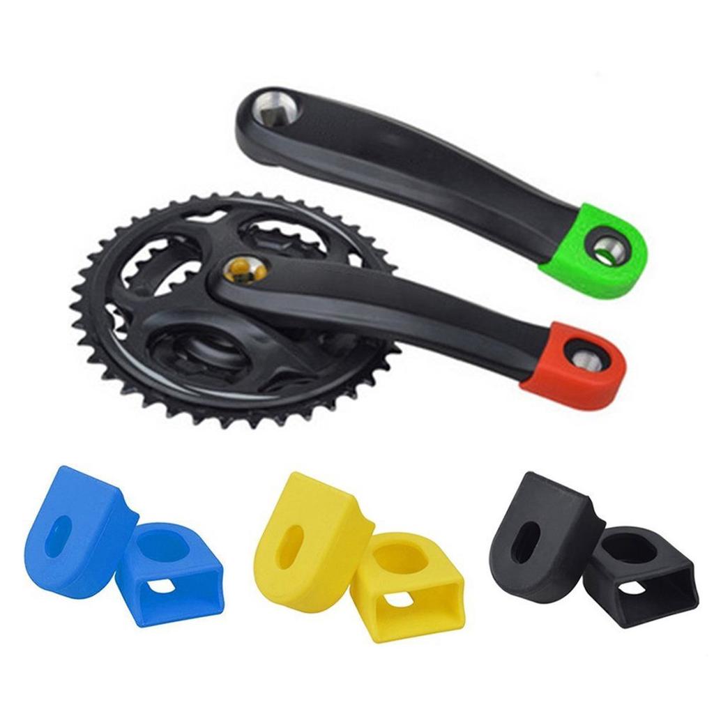 Tbest Bicycle Crank Protector,5PCS Bike Silicone Crank Boots Bicycle Crank Arm Boots Protective Gear for Bike Bicycle