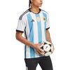 Adidas Argentina 23/23 Messi Winners Home Replica Jersey White/Light Blue Men Streetwear IB3597