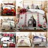 Architectural Landscape Series Bedding Set Quilt Cover Pillow Cover Bedding Set Duvet Cover Full Size Single/Double Bed Home Decoration