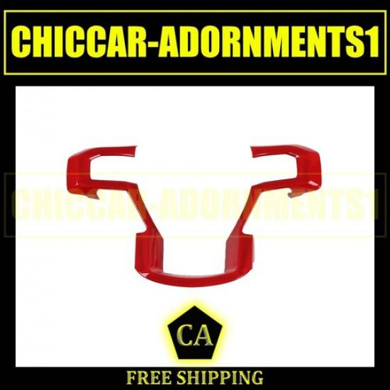 Car Interior Steering Wheel Decor Cover Frame Moulding Trim For Ford F150 2015+
