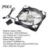 Case Fan 15 LED Lights Hydraulic Bearing Long Service Computer Life Silent 3Pin 4Pin