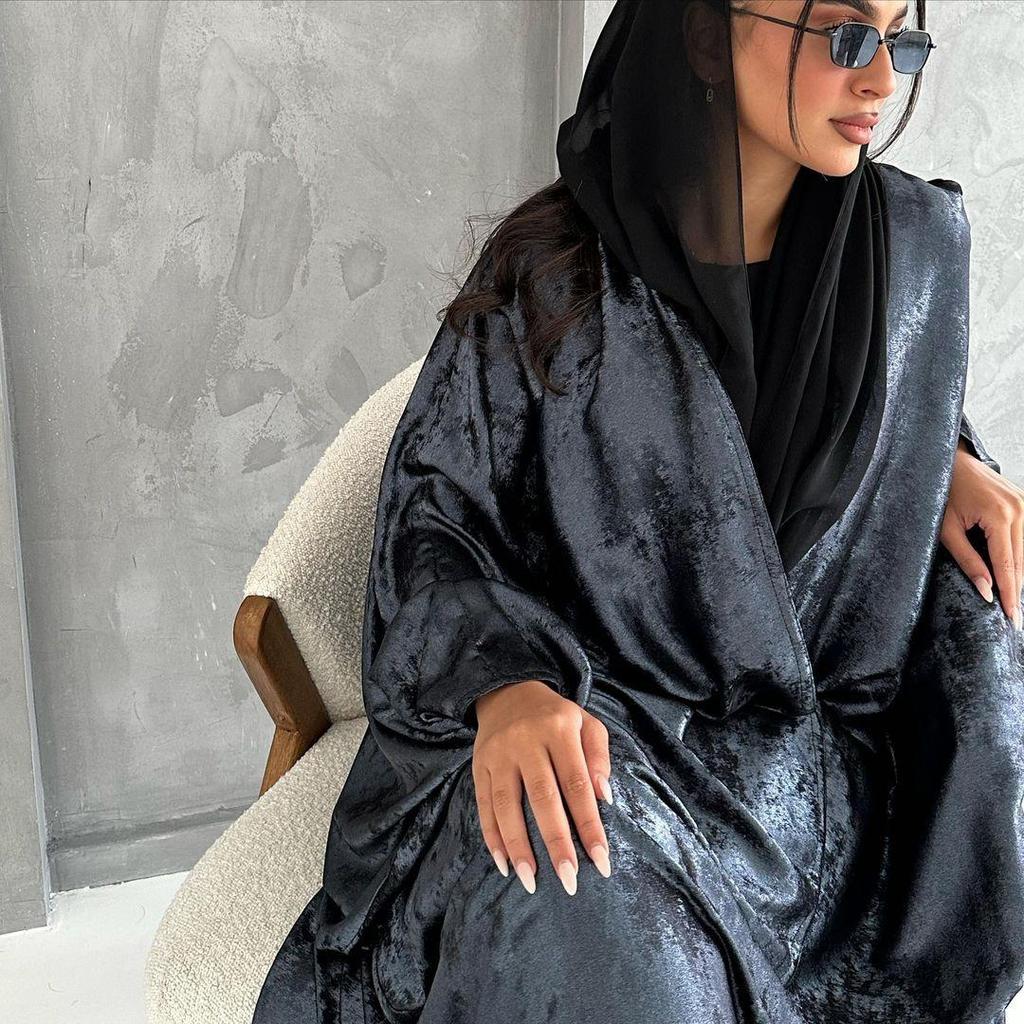 Bescheidener Übergrößen-Abaya-Cardigan für Damen - Nahöstliche und westliche Stile