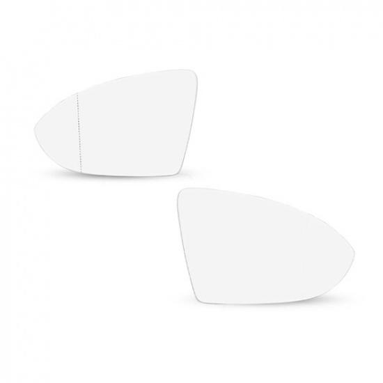 LH RH Side Heated Mirror Glass W/Backing For Volkswagen Golf R 2015-19 VW1325117