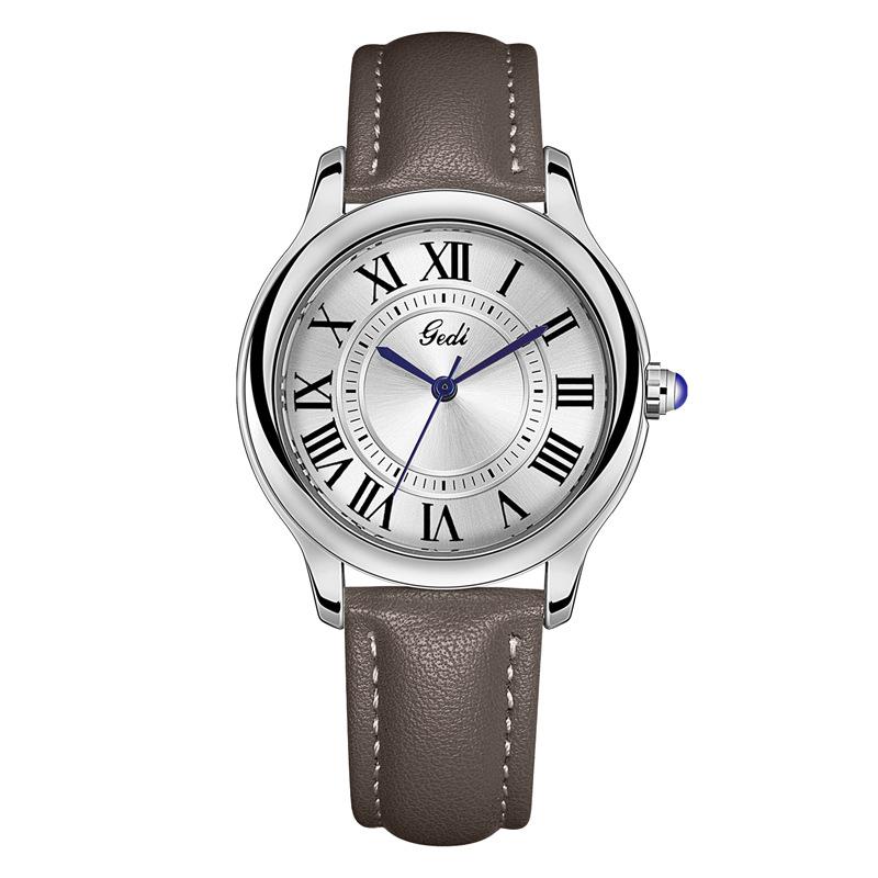 European Retro Women'S Watch Roman Temperament Versatile Belt Watch Light Luxury Niche High-End Quartz Watch
