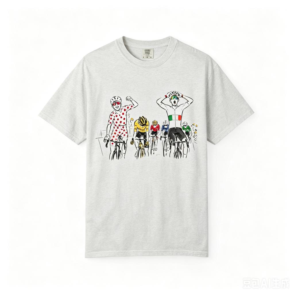 Le Tour De France Isaac Del Toro Tadej Podecar UAE Bike Cycling Shirt 2026 Summer Unisex Unisex Cotton Oversized Tshirt Streetwear