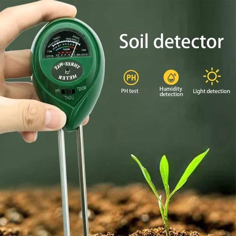 In1 3 Soil Ph Tester Water Moisture Light Test Meter Kit For Garden Tool Plant