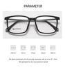 Large Size Eyeglasses Man Ultra Light TR90 Titanium Eyewear 2024 Fashion Square Optical Prescription Eyeglasses Frame Woman