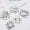 Square Clamp Shoe Clip Wedding High Heel Women Bride Shoes Decoration Rhinestone Shiny Decorative Clips Butterfly Charm Buckle