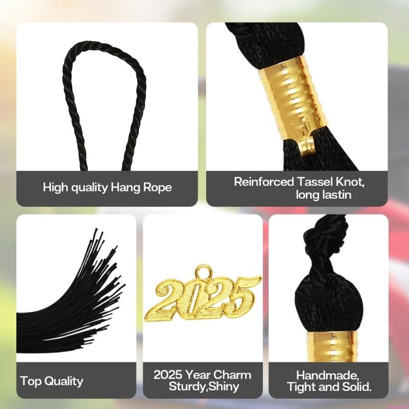 2026 Graduation Tassels Class of 2026 Graduation Cap Tassels Decoration For Academic Robe Bachelor Gown Sewing Supplies