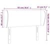 VidaXL Headboard with Ears Cappuccino 93x23x78-88 Cm Faux Leather3116947