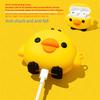 3D Yellow Chick AirPods Case, Soft Silicone Shockproof Protective Cover, Cute Cartoon Earphone Case For AirPods Pro 2/3/4